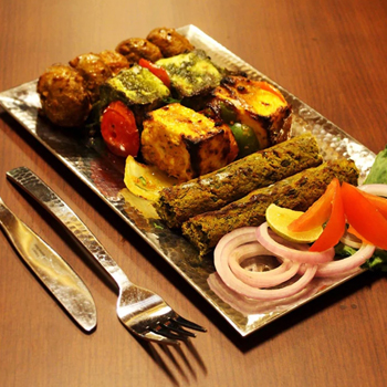 Yummy Tandoori Platter delivered hot & simmering to your home